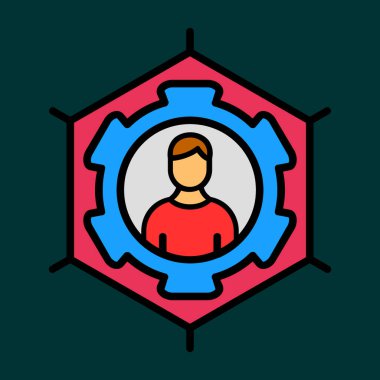 Yetenek simgesi, vektör illüstrasyonu basit tasarım