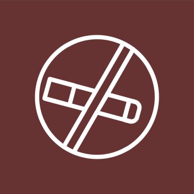 Sigara Bağımsızlığı simgesi, vektör illüstrasyonu basit tasarım