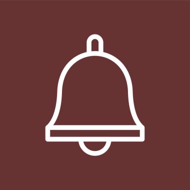 Çan simgesi, vektör illüstrasyonu basit tasarım