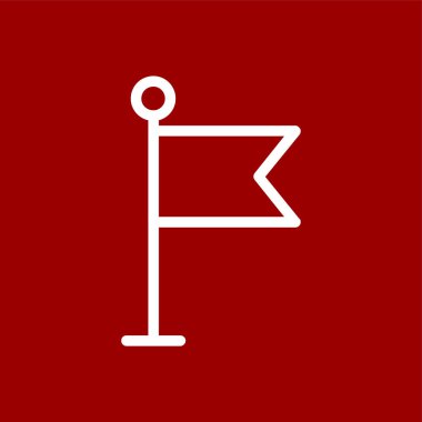 bayrak simgesi, vektör illüstrasyonu basit tasarım