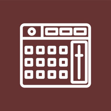 Launchpad simgesi, vektör illüstrasyonu basit tasarım