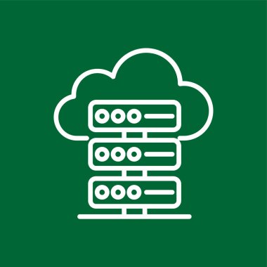 sunucu simgesi, vektör illüstrasyonu basit tasarım