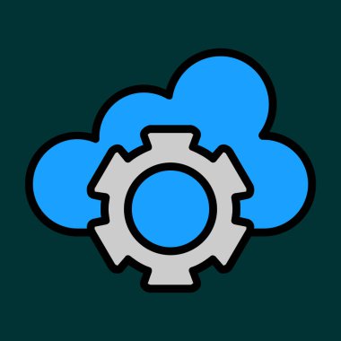 Cloud icon, vector illustration simple design