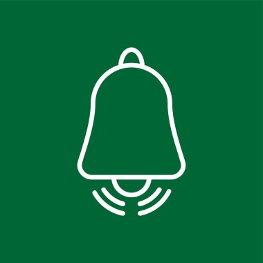 Alarm simgesi, vektör illüstrasyonu basit tasarım