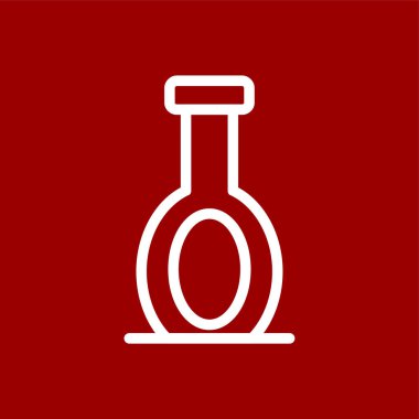 Yağ Şişesi simgesi, vektör illüstrasyonu basit tasarım