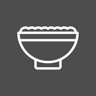 salata simgesi, vektör illüstrasyonu basit tasarım