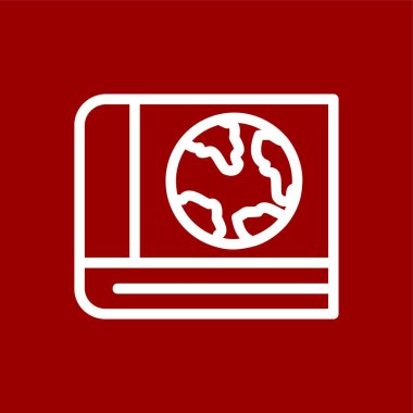 kitap simgesi, vektör illüstrasyonu basit tasarım