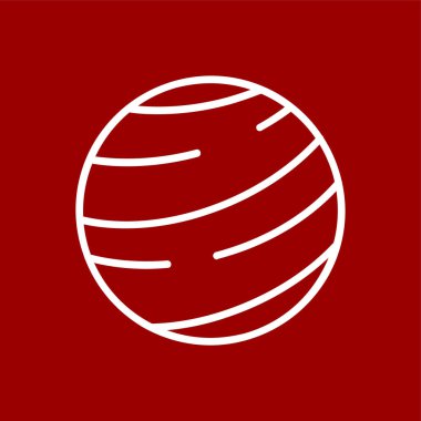 Jüpiter simgesi, vektör çizimi basit tasarım