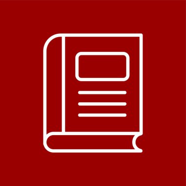 kitap simgesi, vektör illüstrasyonu basit tasarım