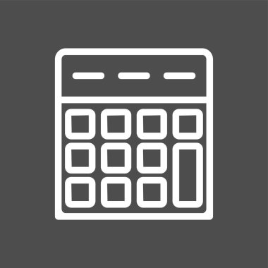 Calculator icon, vector illustration simple design