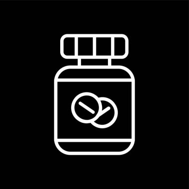 tıp simgesi, vektör illüstrasyonu basit tasarım