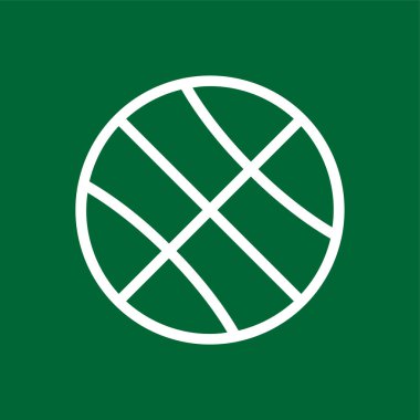 Basketbol ikonu, vektör illüstrasyonu basit tasarım