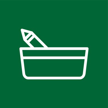 Kalem Durumu simgesi, vektör illüstrasyonu basit tasarım