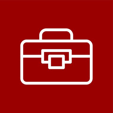 evrak çantası simgesi, vektör illüstrasyonu basit tasarım