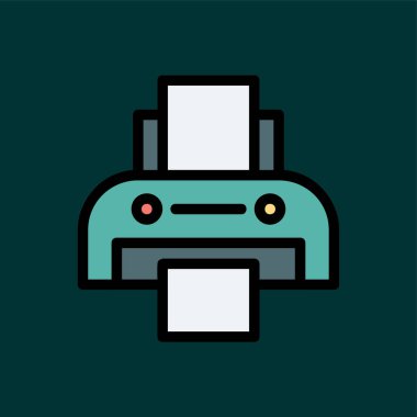 faks simgesi, vektör illüstrasyonu basit tasarım