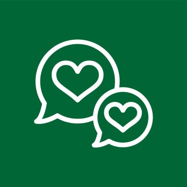 Sohbet simgesi, vektör illüstrasyonu basit tasarım