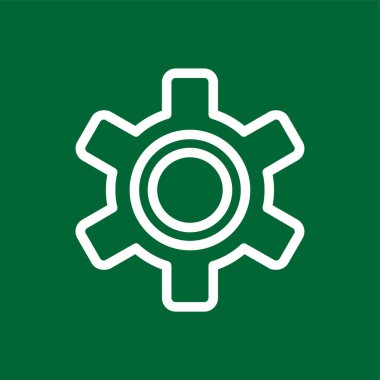 ayarlar simgesi, vektör illüstrasyonu basit tasarım