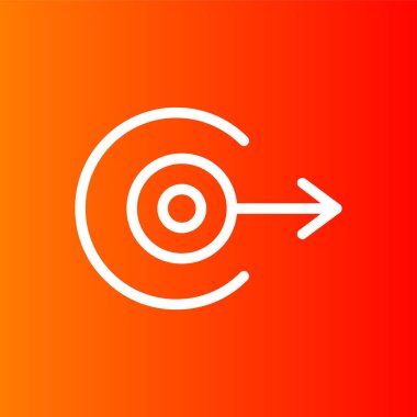 Sağ Ok simgesi, vektör illüstrasyonu basit tasarım