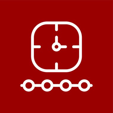 zaman simgesi, vektör illüstrasyonu basit tasarım