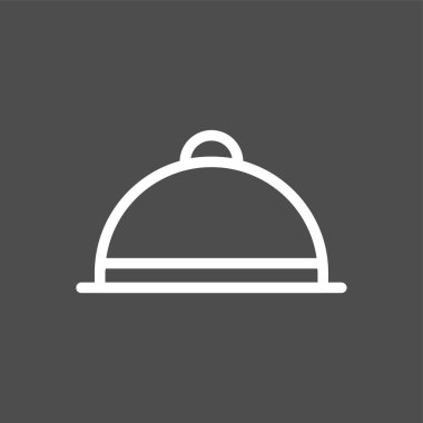 yemek simgesi, vektör illüstrasyonu basit tasarım