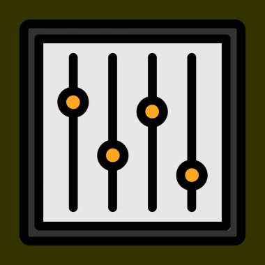 ayarlama simgesi, vektör illüstrasyonu basit tasarım