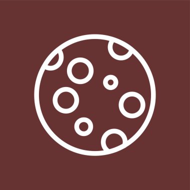 Ay simgesi, vektör illüstrasyonu basit tasarım