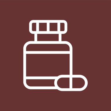 tıp simgesi, vektör illüstrasyonu basit tasarım