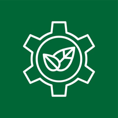 dişli simgesi, vektör illüstrasyonu basit tasarım