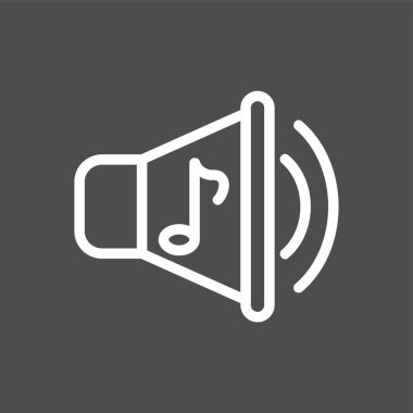 ses simgesi, vektör illüstrasyonu basit tasarım