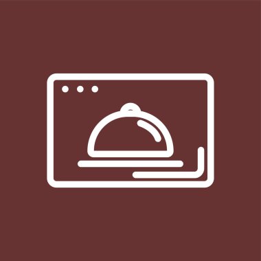 yiyecek simgesi, vektör illüstrasyonu basit tasarım