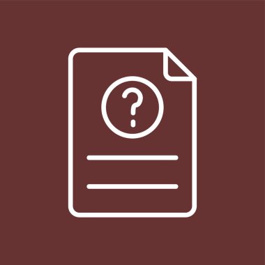 Simge, vektör illüstrasyonu basit tasarım sor