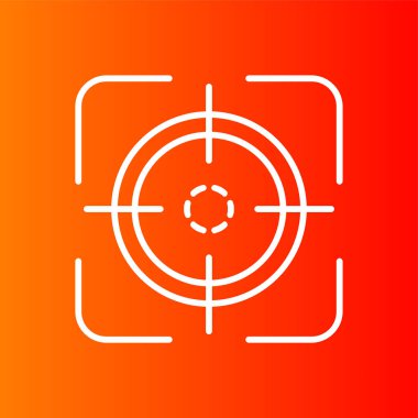 odak simgesi, vektör illüstrasyonu basit tasarım