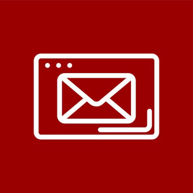 e- posta simgesi, vektör illüstrasyonu basit tasarım