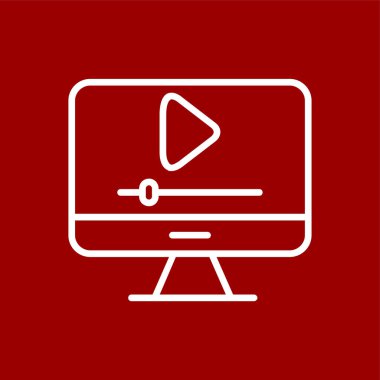 Video Düzenleyici simgesi, vektör illüstrasyonu basit tasarım