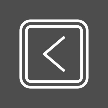 Sol simge, vektör illüstrasyonu basit tasarım