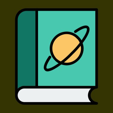 kitap simgesi, vektör illüstrasyonu basit tasarım