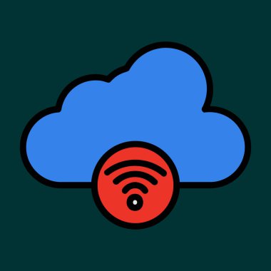 Cloud icon, vector illustration simple design