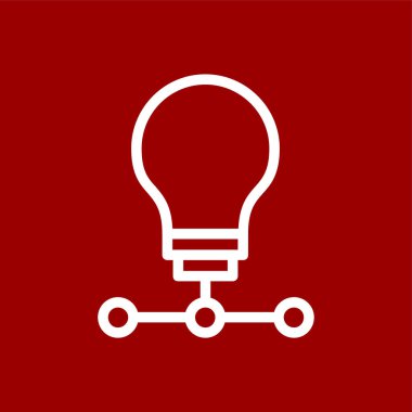 Yaratıcı Süreç simgesi, vektör illüstrasyonu basit tasarım