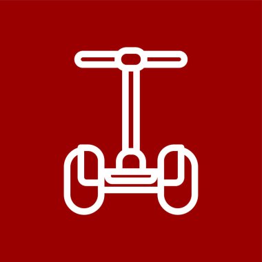 Segway simgesi, vektör illüstrasyonu basit tasarım
