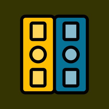 belge simgesi, vektör illüstrasyonu basit tasarım