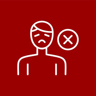 Appitit simgesi eksikliği, vektör illüstrasyonu basit tasarım