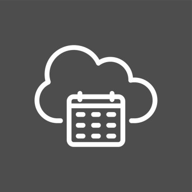 Takvim simgesi, vektör illüstrasyonu basit tasarım