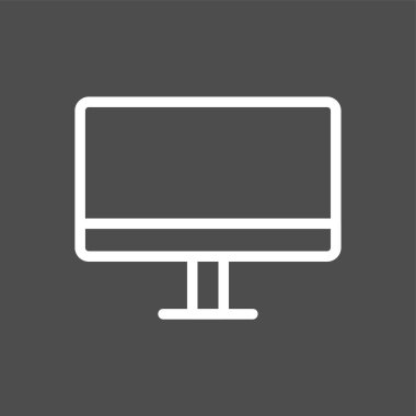 bilgisayar simgesi, vektör illüstrasyonu basit tasarım