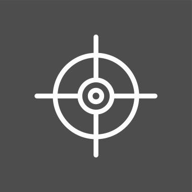 hedef simge, vektör illüstrasyonu basit tasarım