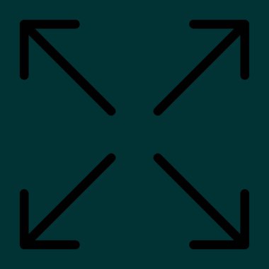 Simgeyi yeniden boyutlandır, vektör illüstrasyonu basit tasarım