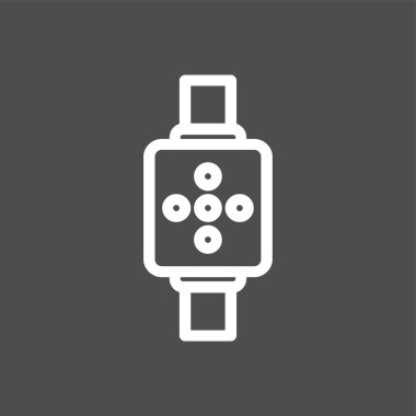 zaman simgesi, vektör illüstrasyonu basit tasarım