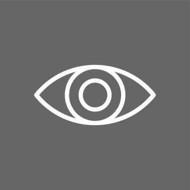 görünüm simgesi, vektör illüstrasyonu basit tasarım