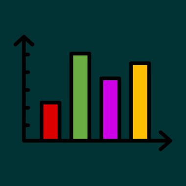 Silindirik Çubuklar simgesi, vektör illüstrasyonu basit tasarım