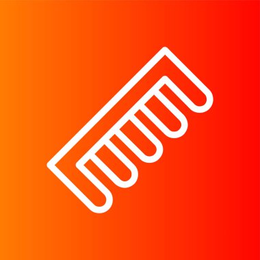 tarak simgesi, vektör illüstrasyonu basit tasarım