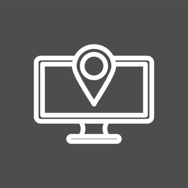 Konum İşaretleyici simgesi, vektör illüstrasyonu basit tasarım